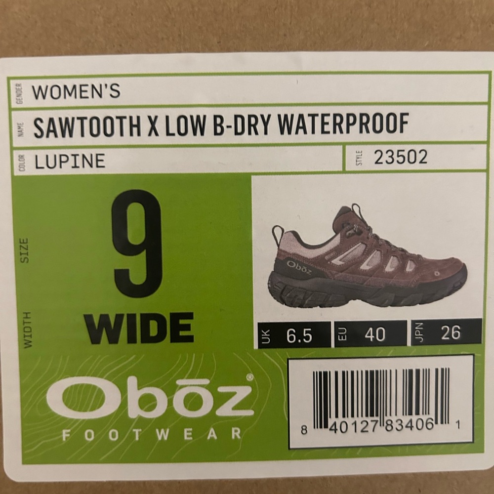 Oboz Women's Sawtooth X Low B-Dry Waterproof Shoes - Lupine